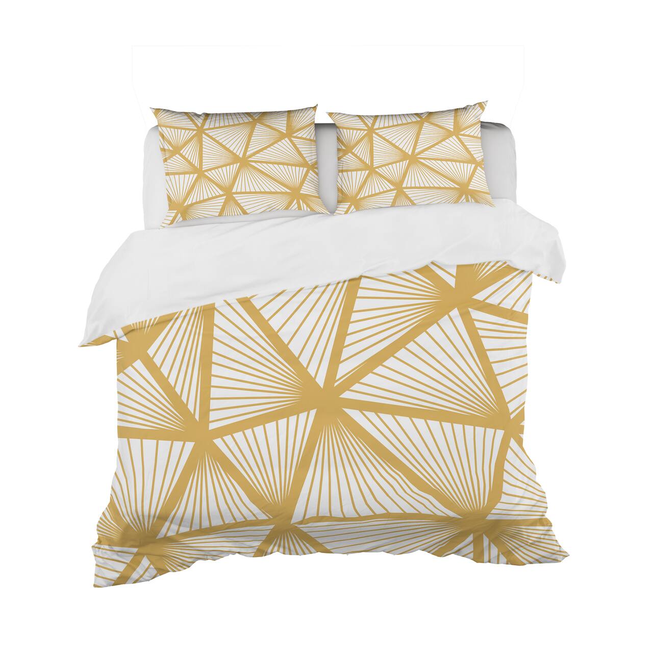 Designart 'Art Deco Geometric Decorative Pattern' Modern Bedding Set - Duvet Cover & Shams